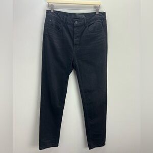 Alexander Wang 003 Boy Fit Jeans Black Fade Denim Womens 27 Designer Boyfriend